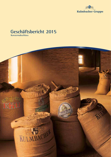 Miniature Kulmbacher Brauerei Rapport annuel 2015