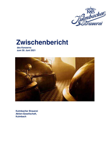 Vorschaubild Kulmbacher Brauerei Halbjahresbericht 2021-h1