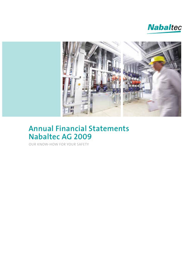 Thumbnail Nabaltec Financial Statement 2009