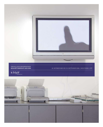 Vorschaubild Sino AG Finanzbericht 2005-2006