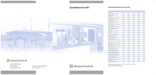 Thumbnail Westag AG Annual Report 2007