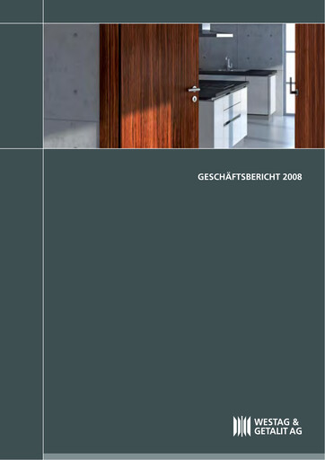 Thumbnail Westag AG Annual Report 2008