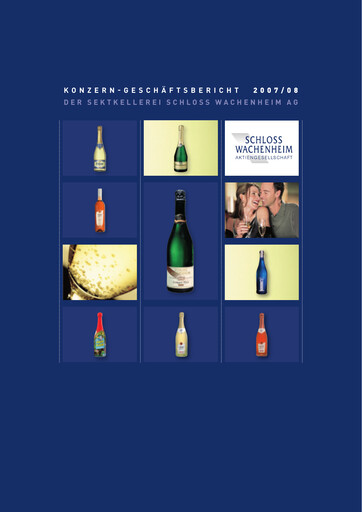 Thumbnail Schloss Wachenheim Annual Report 2007-2008