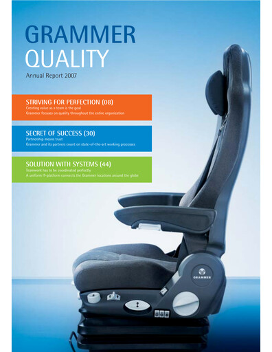 Thumbnail Grammer AG Annual Report 2007