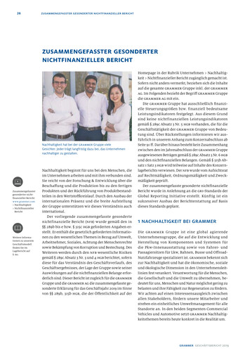 Thumbnail Grammer AG ESG Report 2019