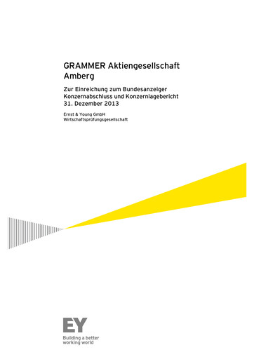 Vorschaubild Grammer AG Finanzmitteilung 2013