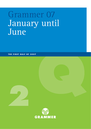 Vorschaubild Grammer AG Halbjahresbericht 2007-h1