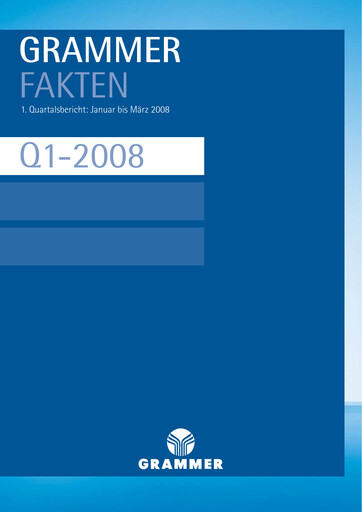 Thumbnail Grammer AG Quarterly Report 2008-q1