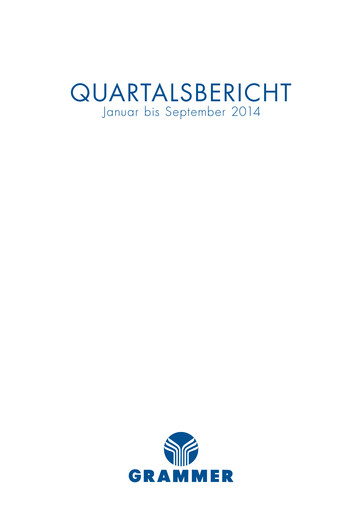 Thumbnail Grammer AG Quarterly Report 2014-q3