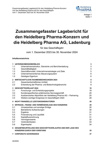 Thumbnail Heidelberg Pharma Financial Statement 2024