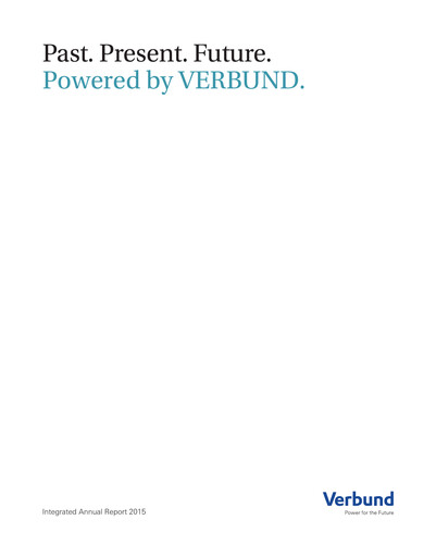 Thumbnail Verbund AG

 Annual Report 2015