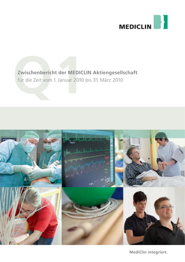 Vorschaubild Mediclin Quartalsbericht 2010-q1