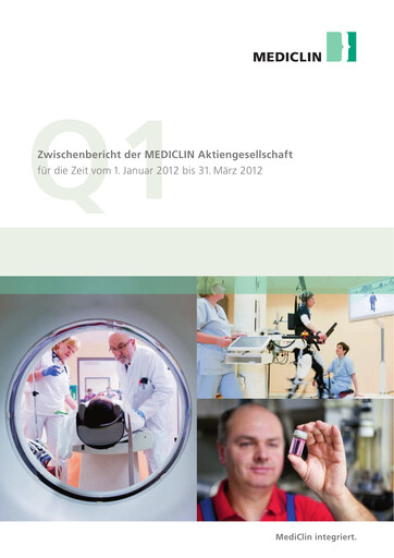 Vorschaubild Mediclin Quartalsbericht 2012-q1
