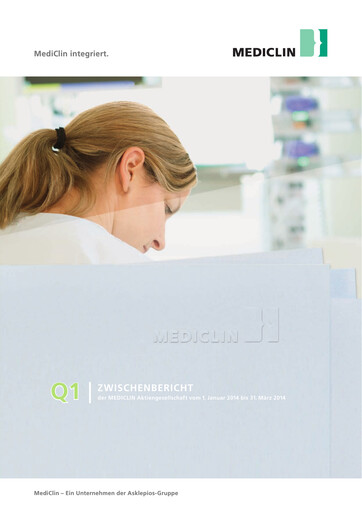 Vorschaubild Mediclin Quartalsbericht 2014-q1
