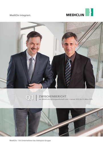 Vorschaubild Mediclin Quartalsbericht 2015-q1