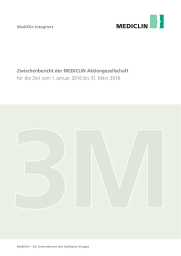 Vorschaubild Mediclin Quartalsbericht 2016-q1