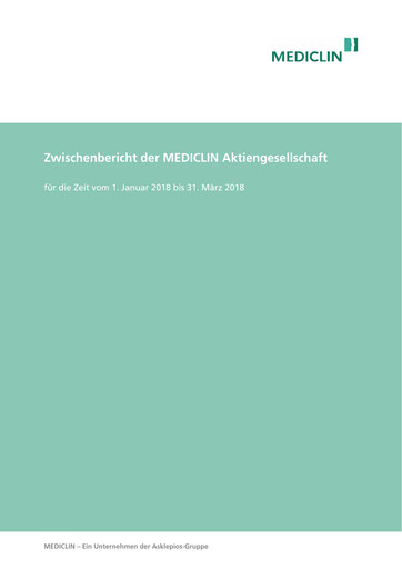 Vorschaubild Mediclin Quartalsbericht 2018-q1