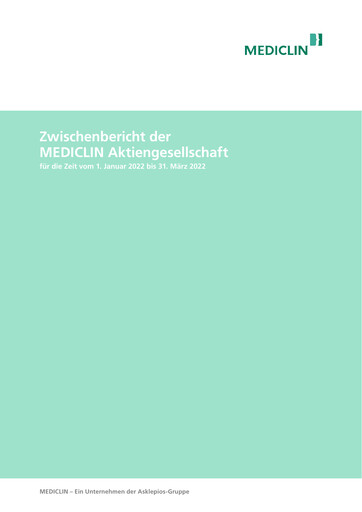 Vorschaubild Mediclin Quartalsbericht 2022-q1