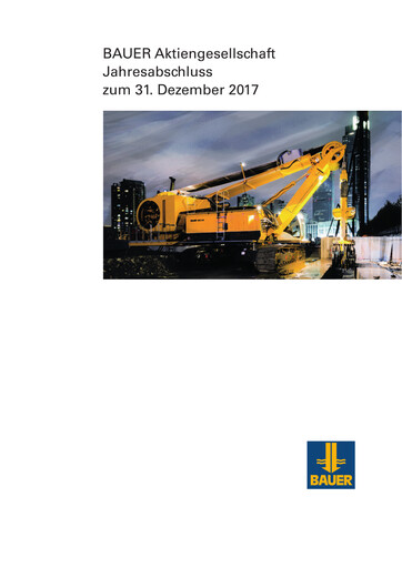 Vorschaubild BAUER AG Finanzmitteilung 2017