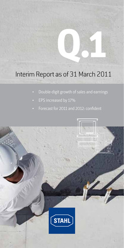 Thumbnail R. Stahl AG Quarterly Report 2011-q1