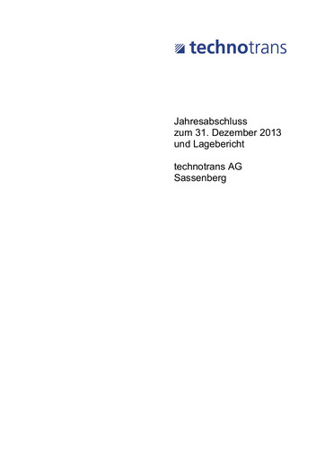 Thumbnail technotrans Financial Statement 2013