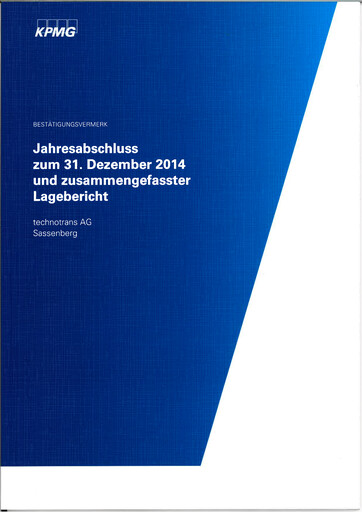 Thumbnail technotrans Financial Statement 2014