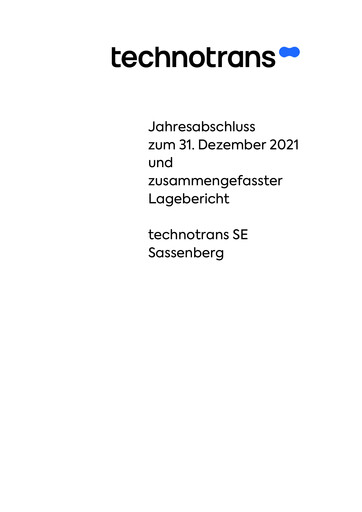 Thumbnail technotrans Financial Statement 2021