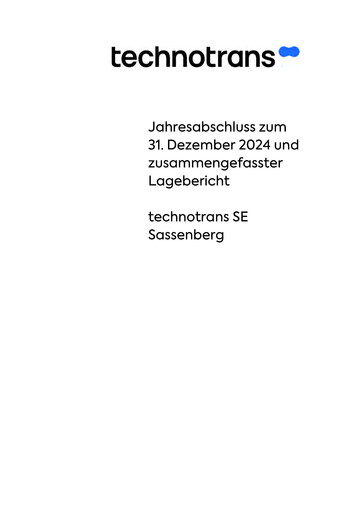 Thumbnail technotrans Financial Statement 2024