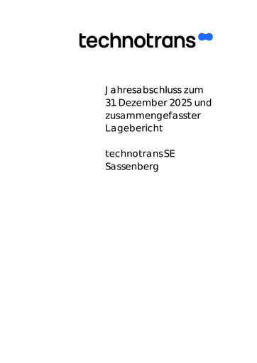 Thumbnail technotrans Financial Statement 2025