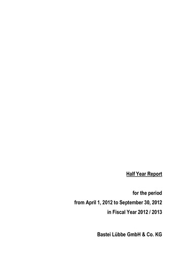 Thumbnail Bastei Lübbe Half-year Report 2012-h1