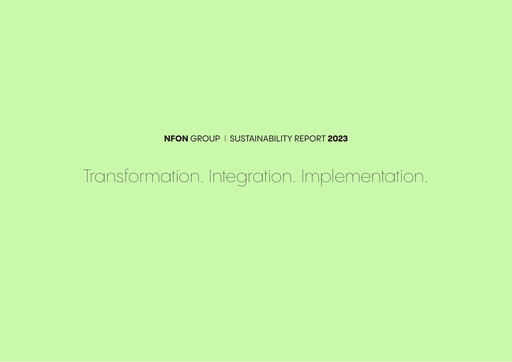 Thumbnail NFON AG Sustainability Report 2023