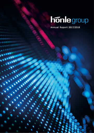 Thumbnail Dr. Hönle AG Annual Report 2017-2018