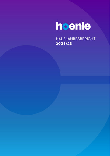 Thumbnail Dr. Hönle AG Half-year Report 2025-2026-h1