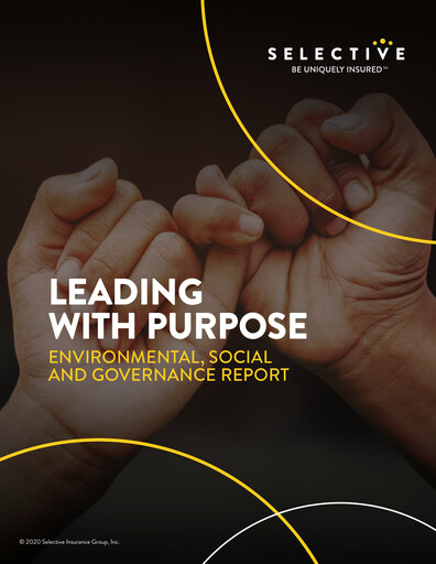 Thumbnail Selective Insurance ESG Report 2020