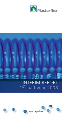 Miniature Masterflex Rapport semestriel 2008-h1