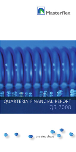 Miniature Masterflex Rapport trimestriel 2008-q3