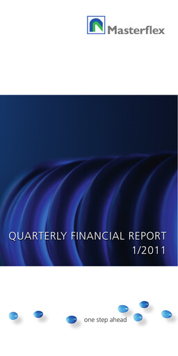 Miniature Masterflex Rapport trimestriel 2011-q1