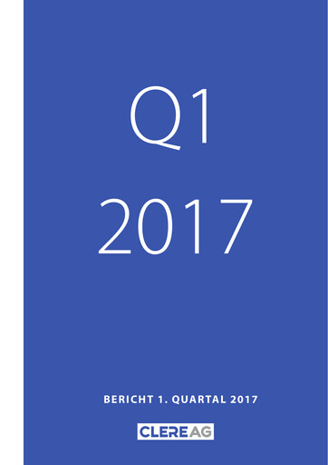 Vorschaubild Clere AG Quartalsbericht 2017-q1