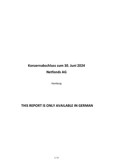 Vorschaubild Netfonds AG Halbjahresbericht 2024-h1