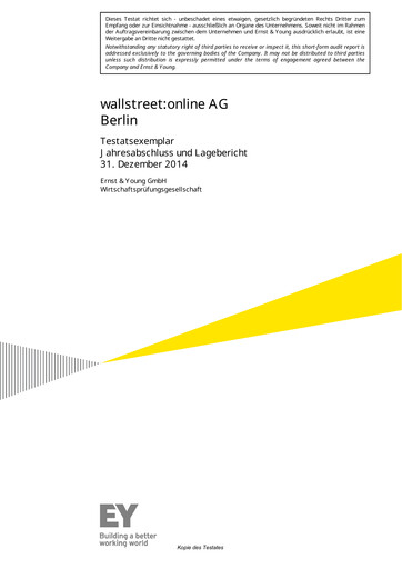 Thumbnail Smartbroker Holding Financial Statement 2014