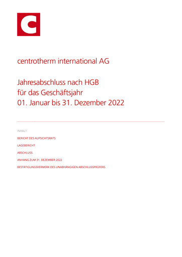 Thumbnail centrotherm international Financial Statement 2022