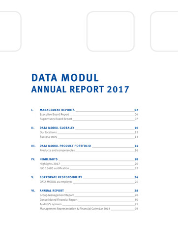 Thumbnail DATA MODUL Annual Report 2017