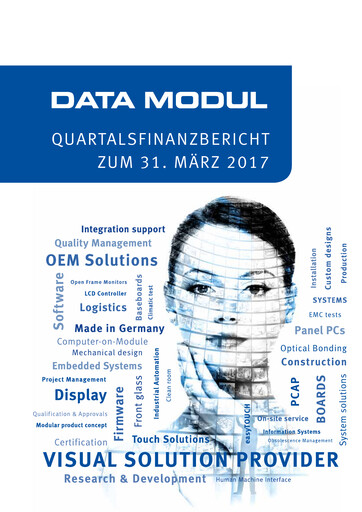 Thumbnail DATA MODUL Quarterly Report 2017-q1