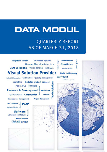 Thumbnail DATA MODUL Quarterly Report 2018-q1