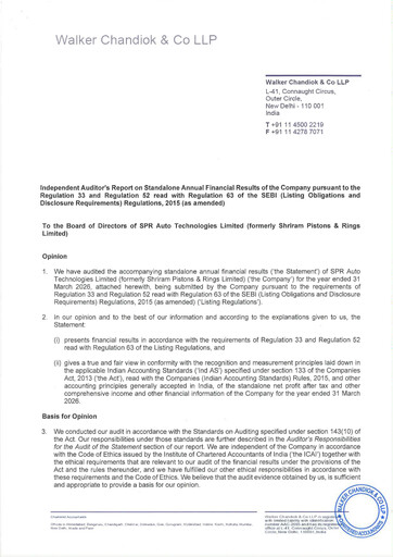 Vorschaubild Shriram Pistons & Rings Finanzmitteilung 2025-2026