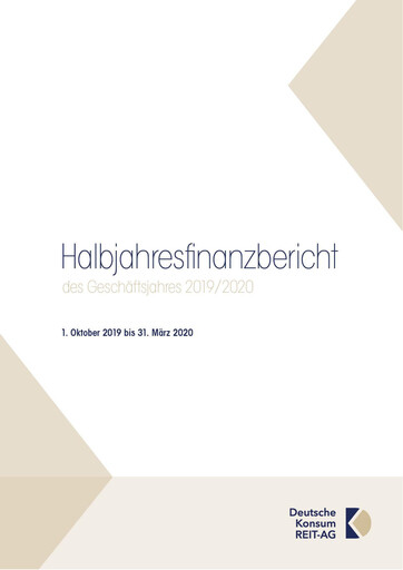 Miniature Deutsche Konsum REIT-AG Rapport semestriel 2019-h1