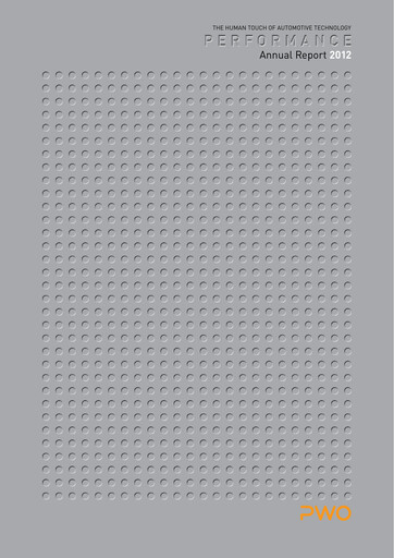 Thumbnail PWO AG Annual Report 2012