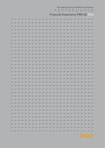 Thumbnail PWO AG Financial Statement 2012