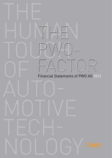 Thumbnail PWO AG Financial Statement 2013