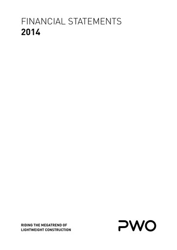 Thumbnail PWO AG Financial Statement 2014